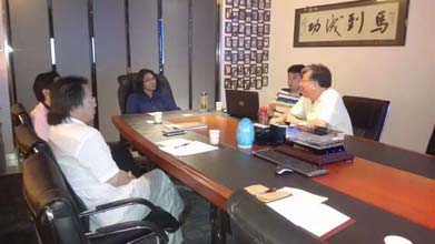 我司董事会高层会见泰国微量元素生命科学博士-丘永生!