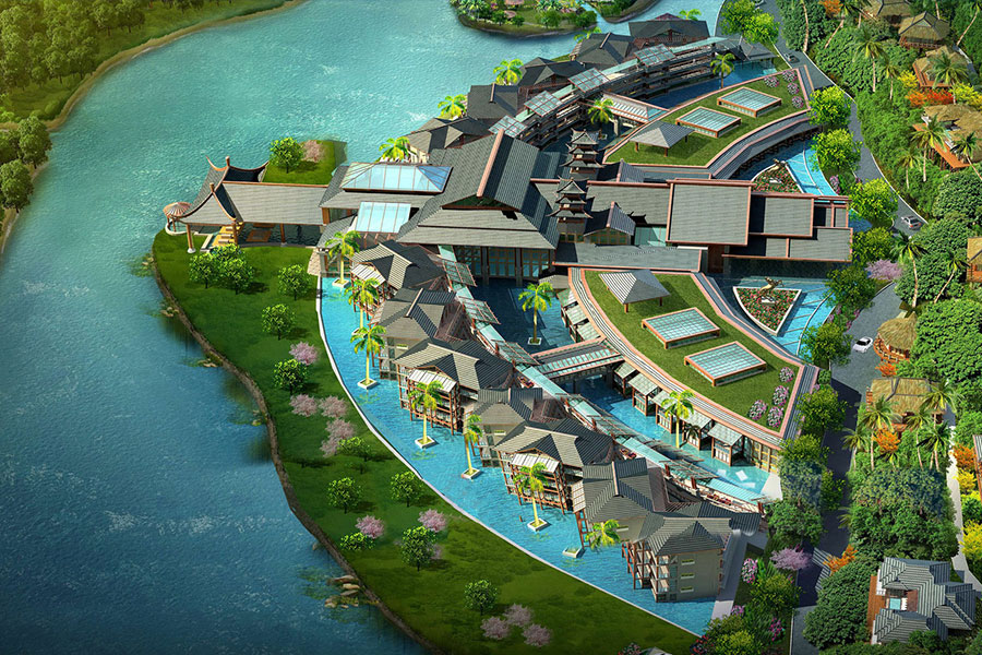 venice water city intercontinental resort hotel yangshuo 